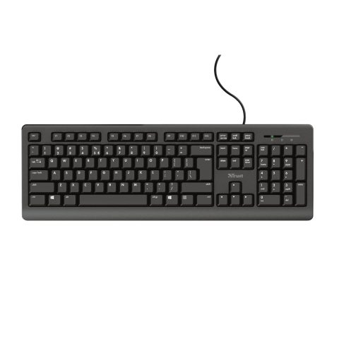 Trust TK-150 tastatūra Birojs USB QWERTZ Vācu Melns