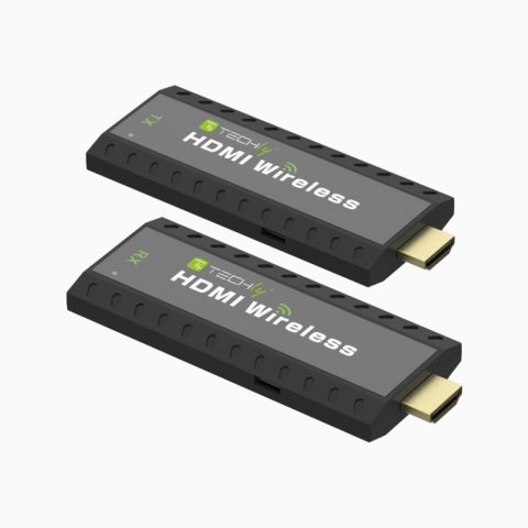 Techly IDATA HDMI-WL53 AV pagarinātājs Audio/video raidītājs un uztvērējs Melns