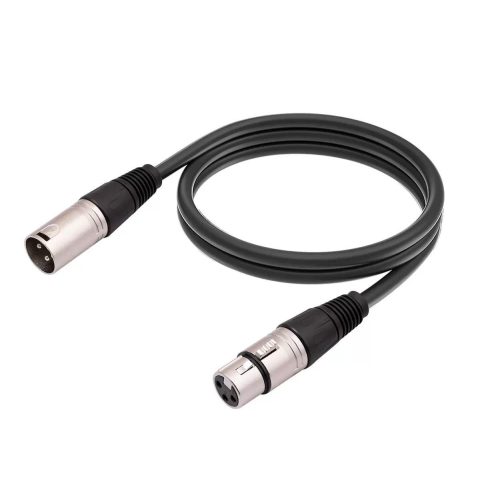 Goobay Microconnect XLRMF2 audio kabelis 2 m XLR (3-pin) Melns