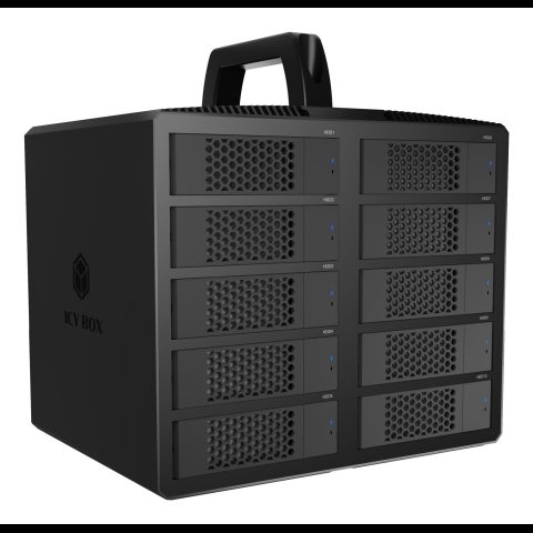 Icy Box IB-3710-C31 HDD/SSD korpuss Melns 2.5/3.5"