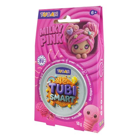 Tuban TUBI SMART MILKY PINK Modelēšanas māls 50 g Rozā