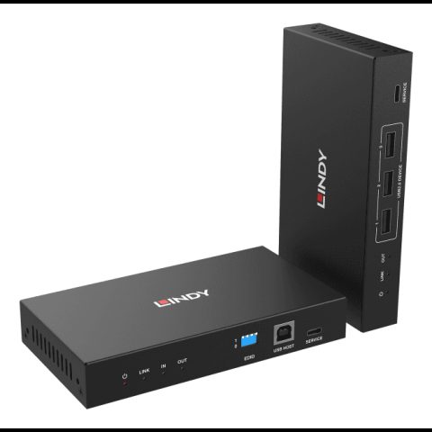 Lindy 39366 KVM pagarinātājs Raidītājs un uztvērējs