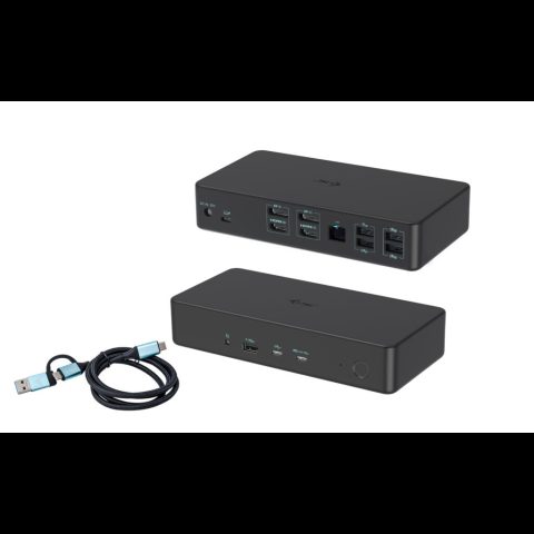 I-tec CADUAL4KDOCKPD2 dokstacija Vadu USB 3.2 Gen 1 (3.1 Gen 1) Type-C Melns