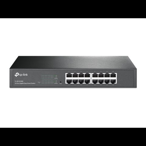 TP-Link TL-SG1016DE Vadīts L2 Gigabit Ethernet (10/100/1000) 1U Melns