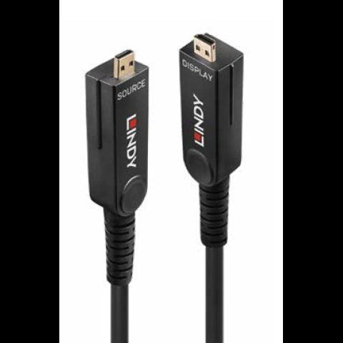 Lindy 38547 HDMI kabelis 60 m HDMI Type D (Micro) Melns