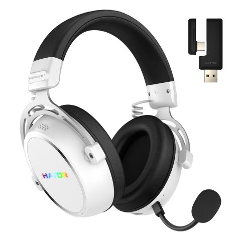 Hator Hypergang 3 Wireless Austiņas Bezvadu Speļu USB Type-C / USB Type-A Blue…
