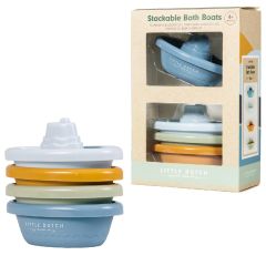 Rubo Toys Little Dutch Stackable Bath Boats Blue