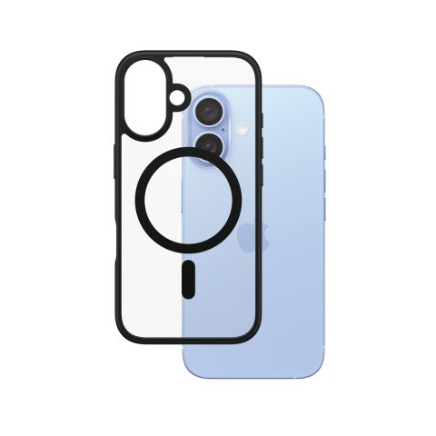 Panzer Glass PanzerGlass ® HardCase Transparent w. Black MagSafe & Frame iPhone 16 mo…