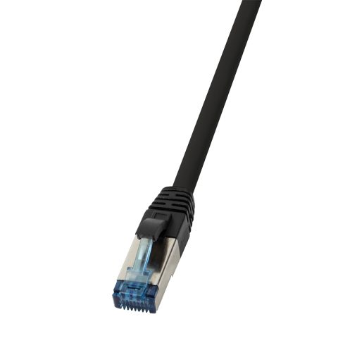 LogiLink CQ6095S tīkla kabelis Melns 10 m Cat6a S/FTP (S-STP)