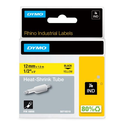 Dymo 18056 marķēšanas lenta Melns uz dzeltena