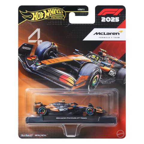 Hot Wheels 1:64 Scale Premium Die-Cast Formula 1 Collectible Toy Race Car (Styles M…