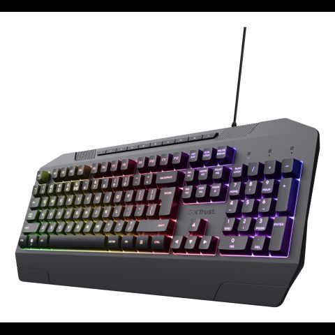 Trust GXT 836 Evocx tastatūra Speļu USB QWERTY Amerikāņu angļu valoda Melns