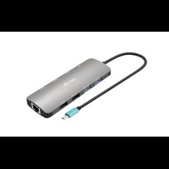 I-tec USB-C Metal Nano 2x Display Docking Station + Power Delivery 100 W