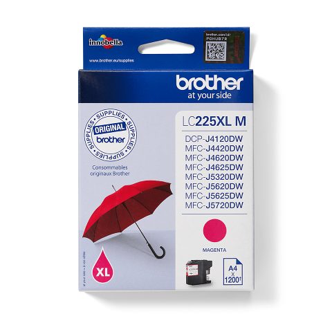Brother LC225XLM tintes kārtridžs 1 pcs Oriģināls Fuksīns