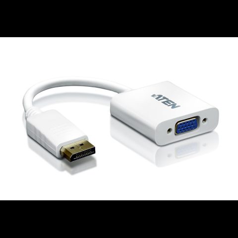 Aten VC925-AT video kabeļu aksesuārs DisplayPort VGA (D-Sub) Balts