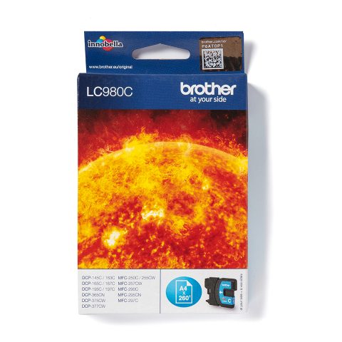 Brother LC980C tintes kārtridžs 1 pcs Oriģināls Tirkīzzils