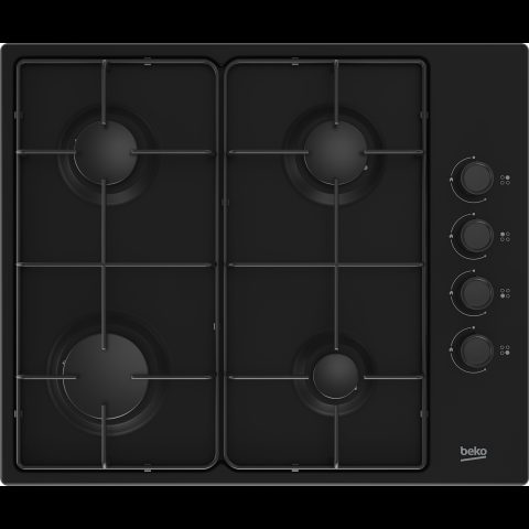 Beko HIGG 64123 SB варочная поверхность Черный Встроенный 60 cm Газовый 4 зон…