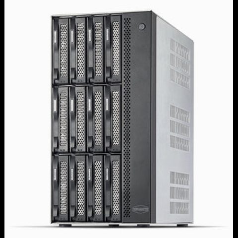 Terramaster T12-500 Pro NAS Mini Tower Intel® Core™ i7 16 GB DDR5 0 TB Pelēks