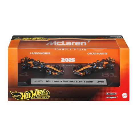 Hot Wheels Premium Formula 1 2-Pack of 1:64 Scale Cars