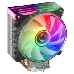 Mars Gaming MCPU-VR Black CPU Heatsink Dual Infinity Mirror ARGB 4 HCT Heatpipes 180…