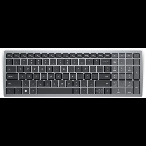 Dell KB740 tastatūra Birojs RF bezvadu sakari + Bluetooth QWERTY Krievu Pelēk…