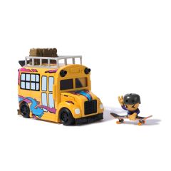 Spin Master Tech Deck Sk8 Crew 2-in-1 Transforming Ultra Sk8 Bus & Storage with Fing…