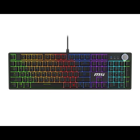 MSI FORGE GK320 RED tastatūra Speļu USB QWERTY US International Melns