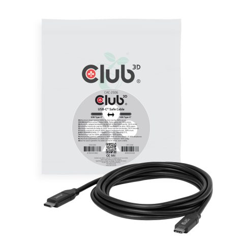 Club 3D CLUB3D CAC-2506 USB kabelis 2 m USB C 0 Gbit/s 240 W Melns