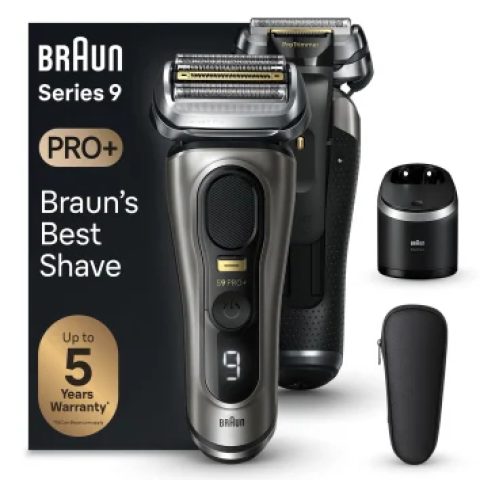Braun Series 9 Pro+ 9565cc Wet & Dry Sietiņa skuveklis Trimmeris Metālisks
