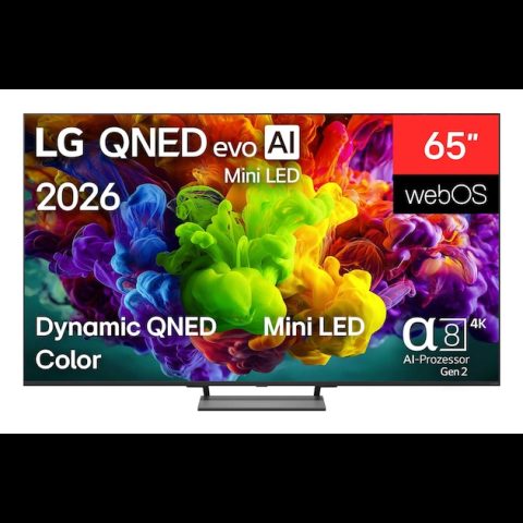 LG QNED evo AI MiniLED 65QNED93B6A televizors 165