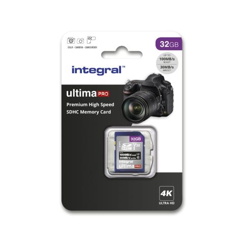 Integral INSDH32G-100/70V30 zibatmiņa 32 GB SDXC UHS-I Klases 10