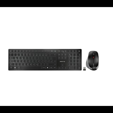 Cherry DW 9500 SLIM tastatūra Pele iekļauta Universāls RF bezvadu sakari + Blue…