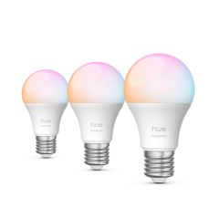 Philips Hue balta un krāsaina atmosfēras gaisma Essential A60 – E27 viedā spuldz…