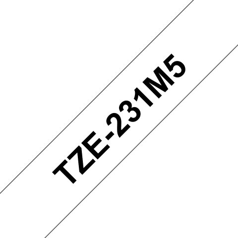 Brother TZE-231M5 marķēšanas lenta Melns uz balta