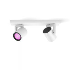 Philips Hue balta un krāsaina atmosfēras gaisma Argenta dubultais virziena gaism…