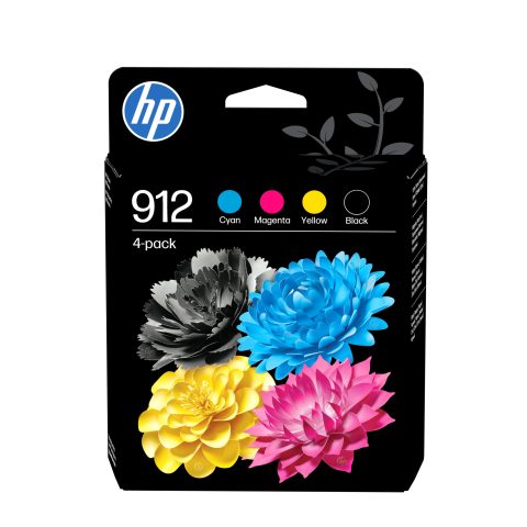 Hewlett Packard (HP) HP 912 4-pack Black/Cyan/Magenta/Yellow Original Ink Cartridges