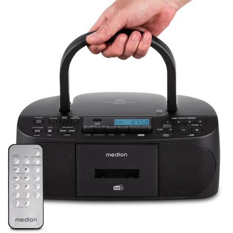 Medion 50079328 radio Personālais Digitāls Melns