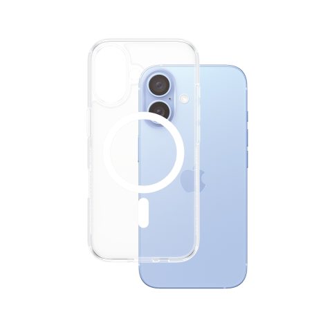 Panzer Glass PanzerGlass ® HardCase Transparent w. White MagSafe iPhone 16 mobilo tel…
