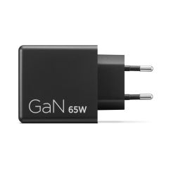 Lenovo Dual USB-C 65W GaN Charger Universāls Melns AC Iekštelpas