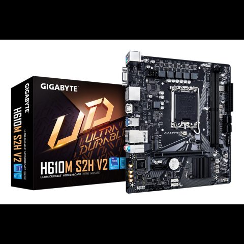 Gigabyte H610M S2H V2 mātes plate Intel H610 Express LGA 1700 mikro ATX