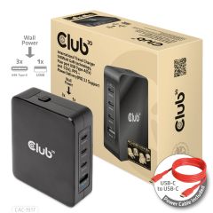 Club 3D CLUB3D International Travel Charger 140W GaN technology