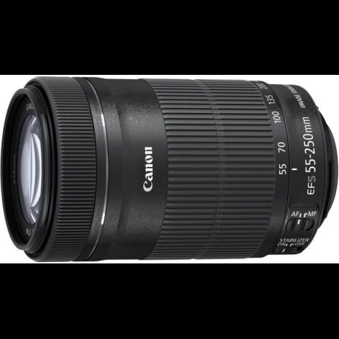 Canon EF-S 55-250mm f/4-5.6 IS STM SLR Telefoto objektīvs Melns