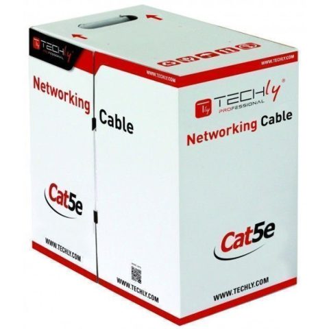 Techly ITP8-RIS-0305LO tīkla kabelis Melns 305 m Cat5e F/UTP (FTP)