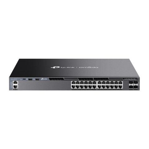 TP-Link Omada SG6428X tīkla pārslēgs Vadīts L3 Gigabit Ethernet (10/100/1000) 1U…