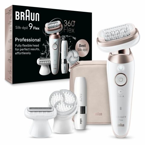 Braun Silk-épil 9 Flex 9-360 3D 40 pincetes Rožu