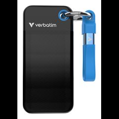 Verbatim Pocket SSD 256 GB USB Veids-C 3.2 Gen 2 (3.1 Gen 2) Melns