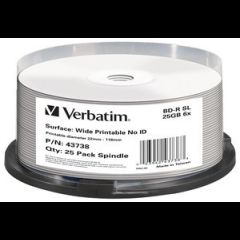 Verbatim 43738 чистые Blu-ray диски BD-R 25 GB 25 шт