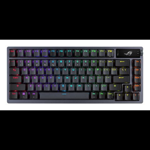 Asus ROG Azoth tastatūra Speļu USB + RF Wireless + Bluetooth Melns