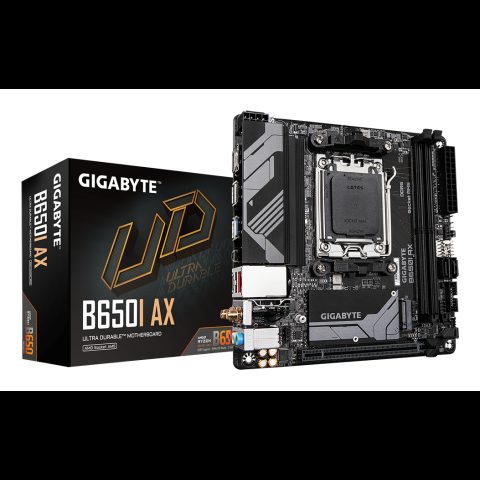 Gigabyte B650I AX mātes plate AMD B650 AM5 pieslēgvieta mini ITX