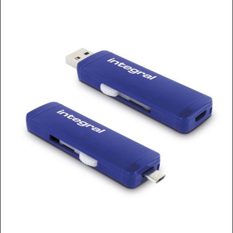 Integral INFD16GBSLDOTG3.0NRP USB zibatmiņa 16 GB USB Type-A / Micro-USB 3.2 Gen…
